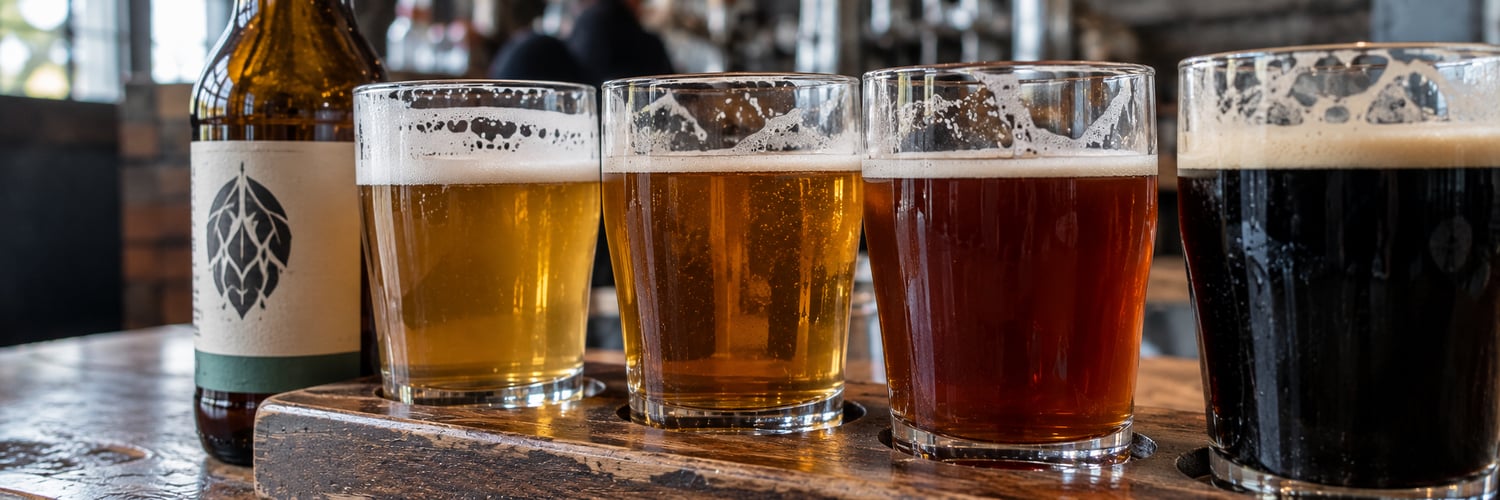 Rustic Pub Beer Flight