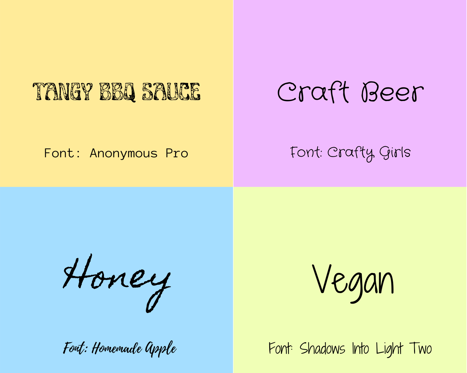 Craft Fonts