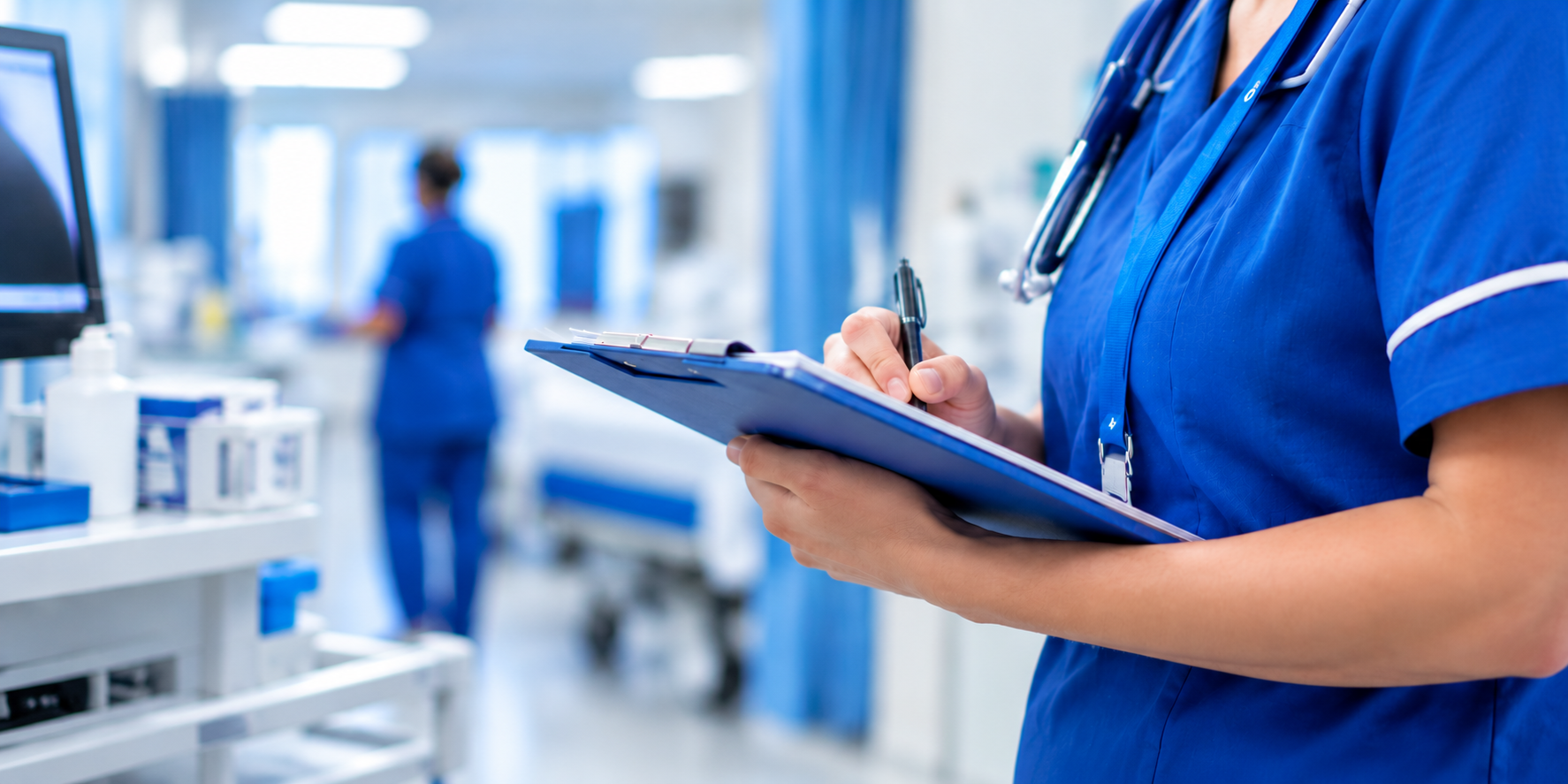 Label printing for NHS professionals