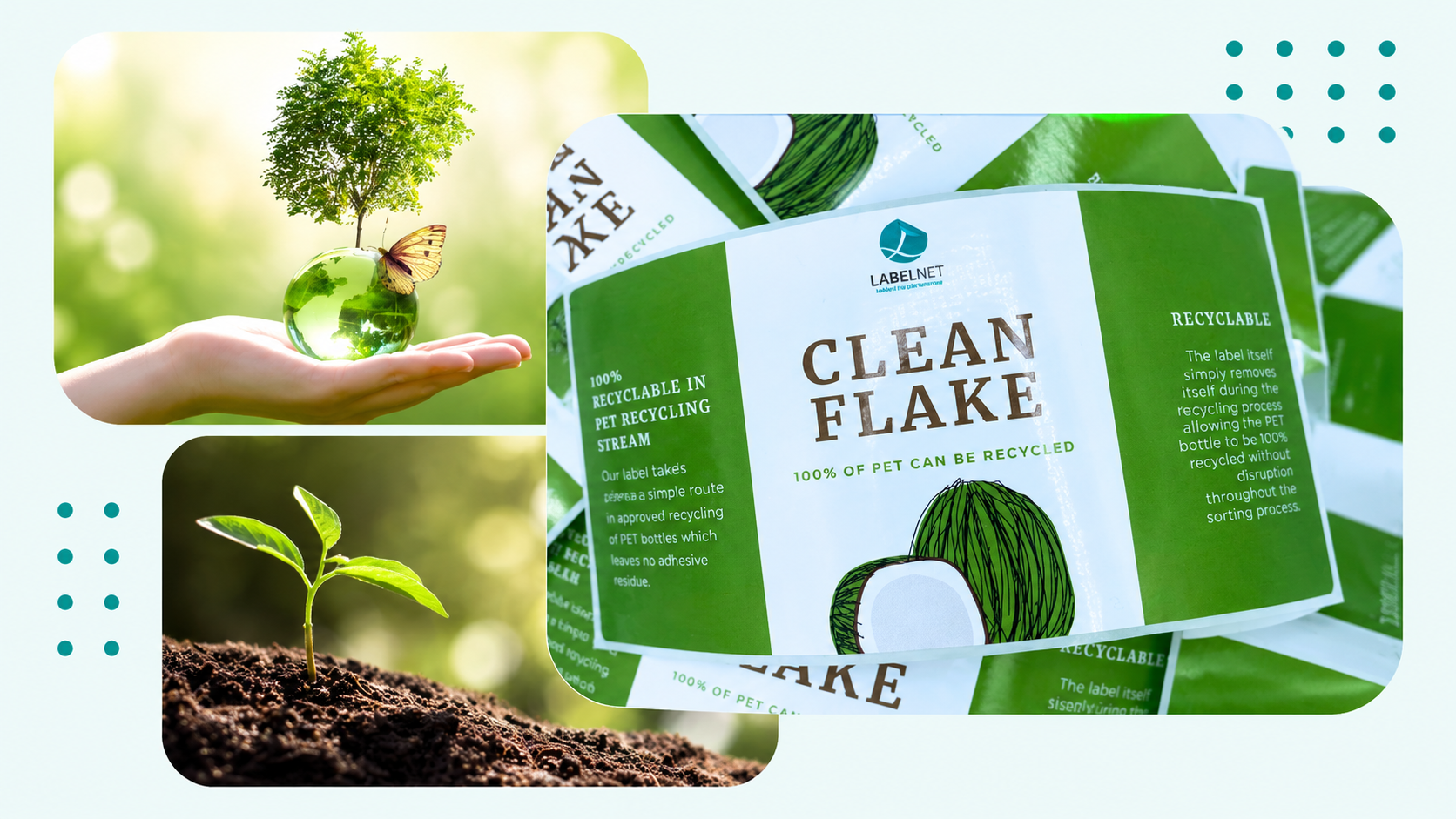 Sustainable label materials for more eco-friendly packaging